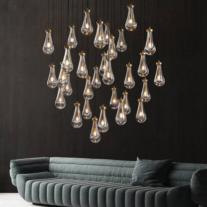 Raindrops Round Chandelier 60"