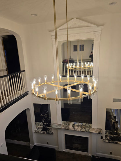 Ravelle Round Chandelier 48"