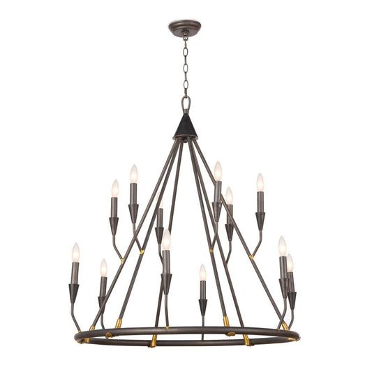 Regina Andrew Coastal Living Sierra 35 Inch 12 Light Chandelier Cp433338