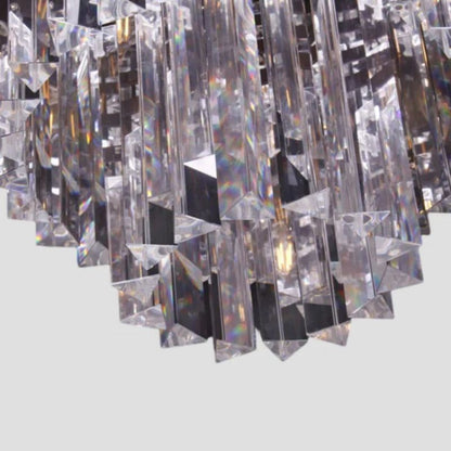 Rhea Spiral Tierd Crystal Chandelier