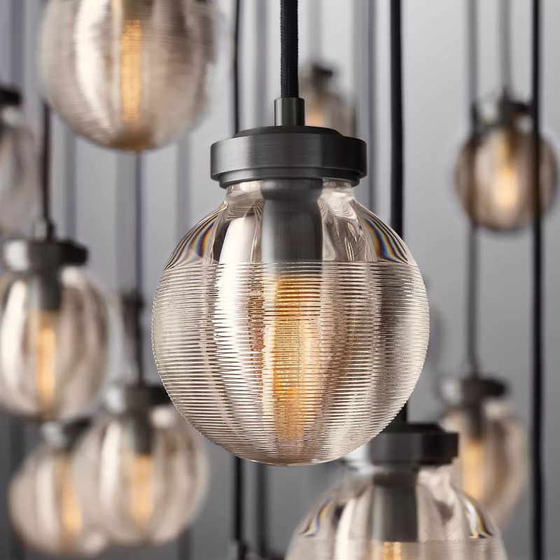 Roby Spherical Modern Rectangular Chandelier 72”