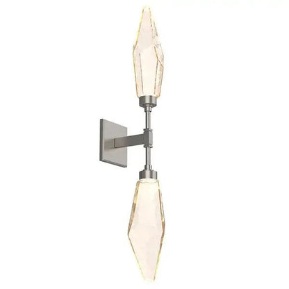 Rocast Crystal Double Wall Sconce