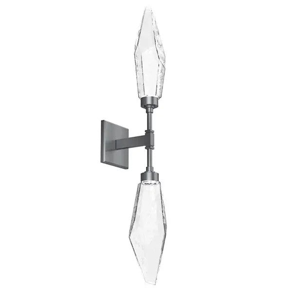 Rocast Crystal Double Wall Sconce
