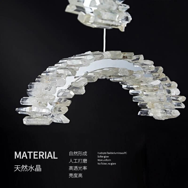 Rocast Crystal Crescent Chandelier