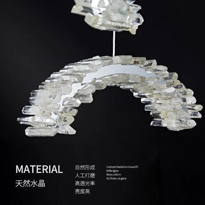 Rocast Crystal Crescent Chandelier