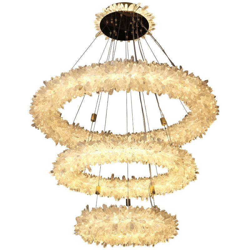 Rocast Crystal Halo Modern Chandelier