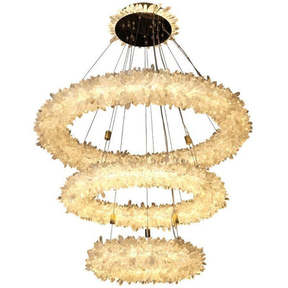 Rocast Crystal Halo Modern Chandelier