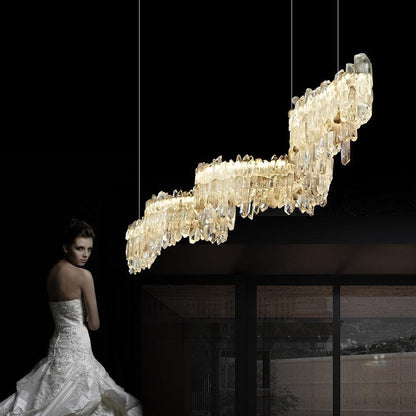 Rocast Crystal Linear Chandelier