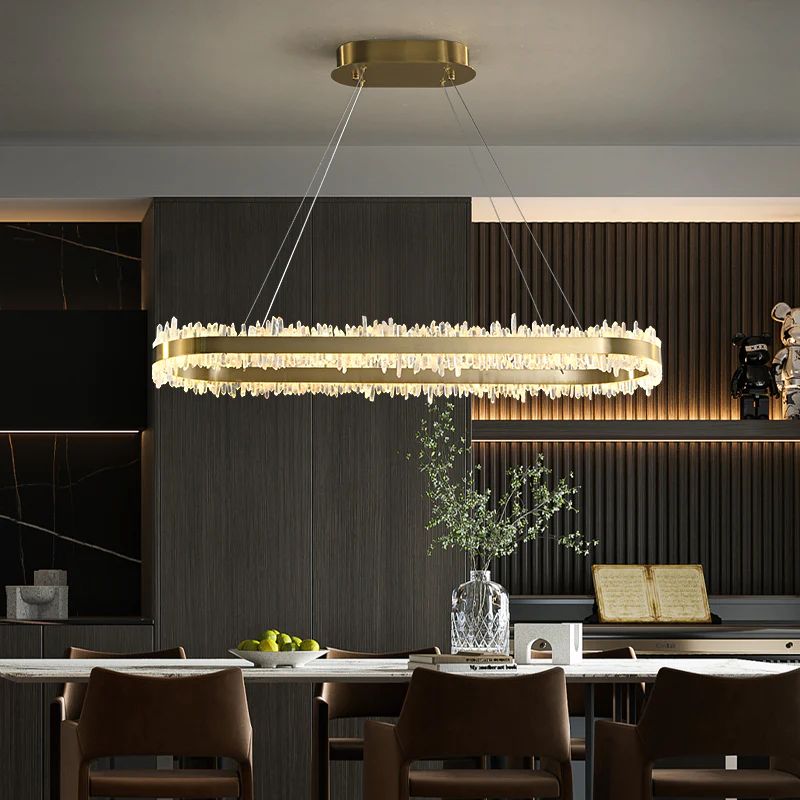 Rocast Crystal Oval Chandelier