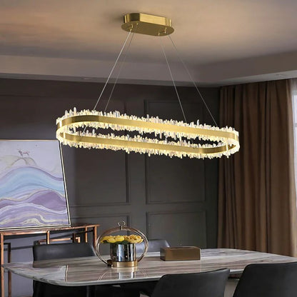 Rocast Crystal Oval Chandelier