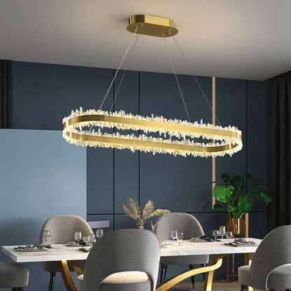 Rocast Crystal Oval Chandelier