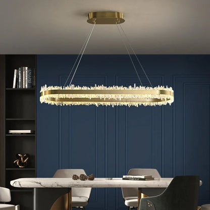 Rocast Crystal Oval Chandelier