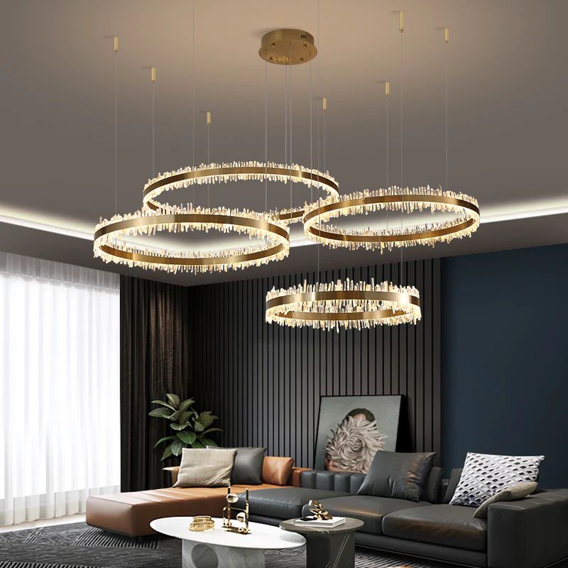 Rocast Crystal Rings Luxury Chandelier