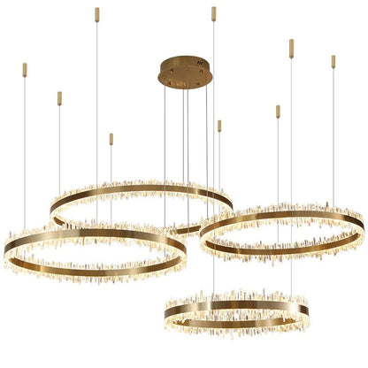 Rocast Crystal Rings Luxury Chandelier