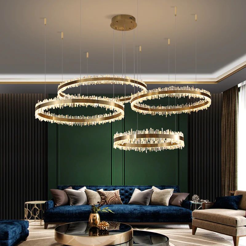 Rocast Crystal Rings Luxury Chandelier