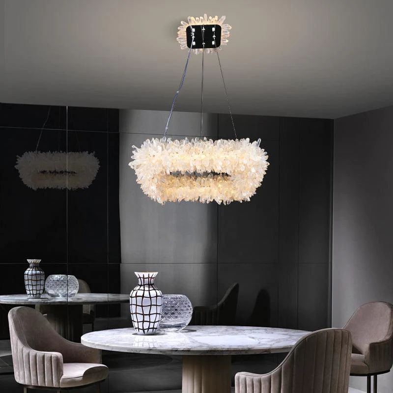 Rocast Crystal Square Modern Chandelier