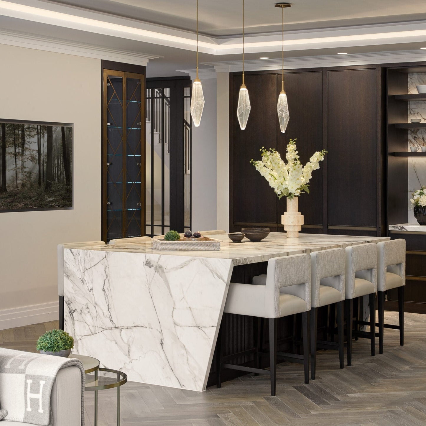 Rocast Crystal Pendant light