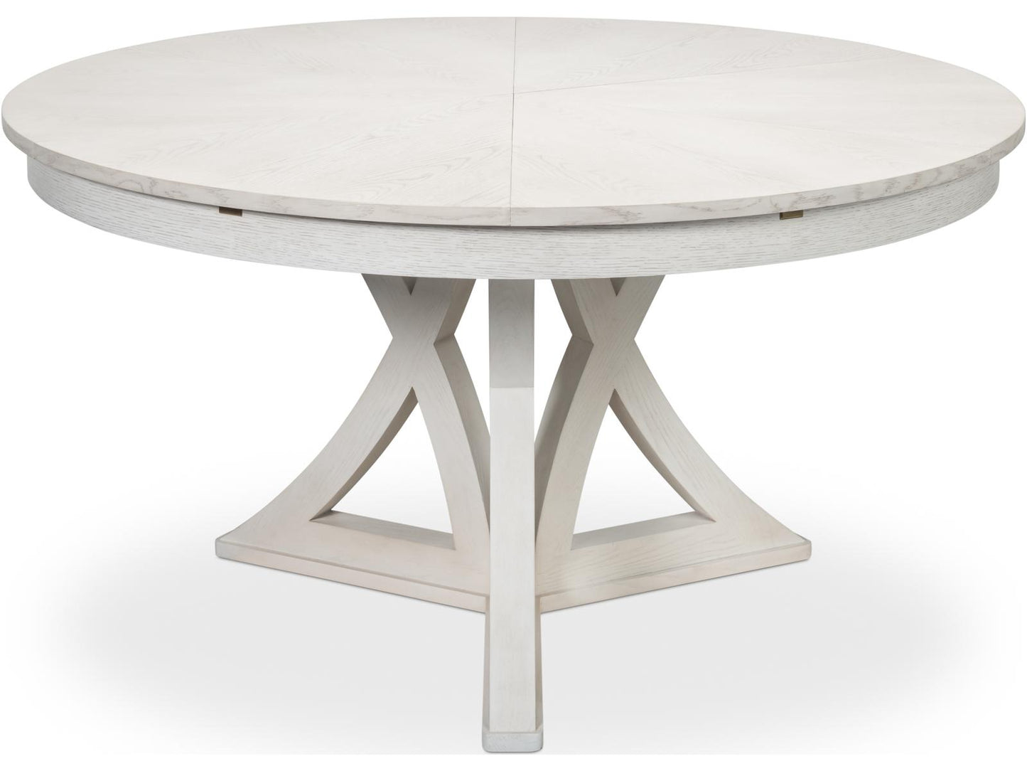 Jupe Casual Round Dining Table in Working White