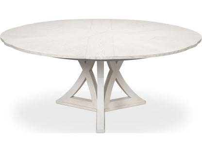 Jupe Casual Round Dining Table in Working White