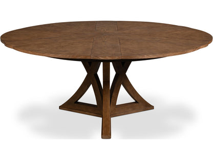 Casual Jupe Expandable Dining Table in Light Mink Oak