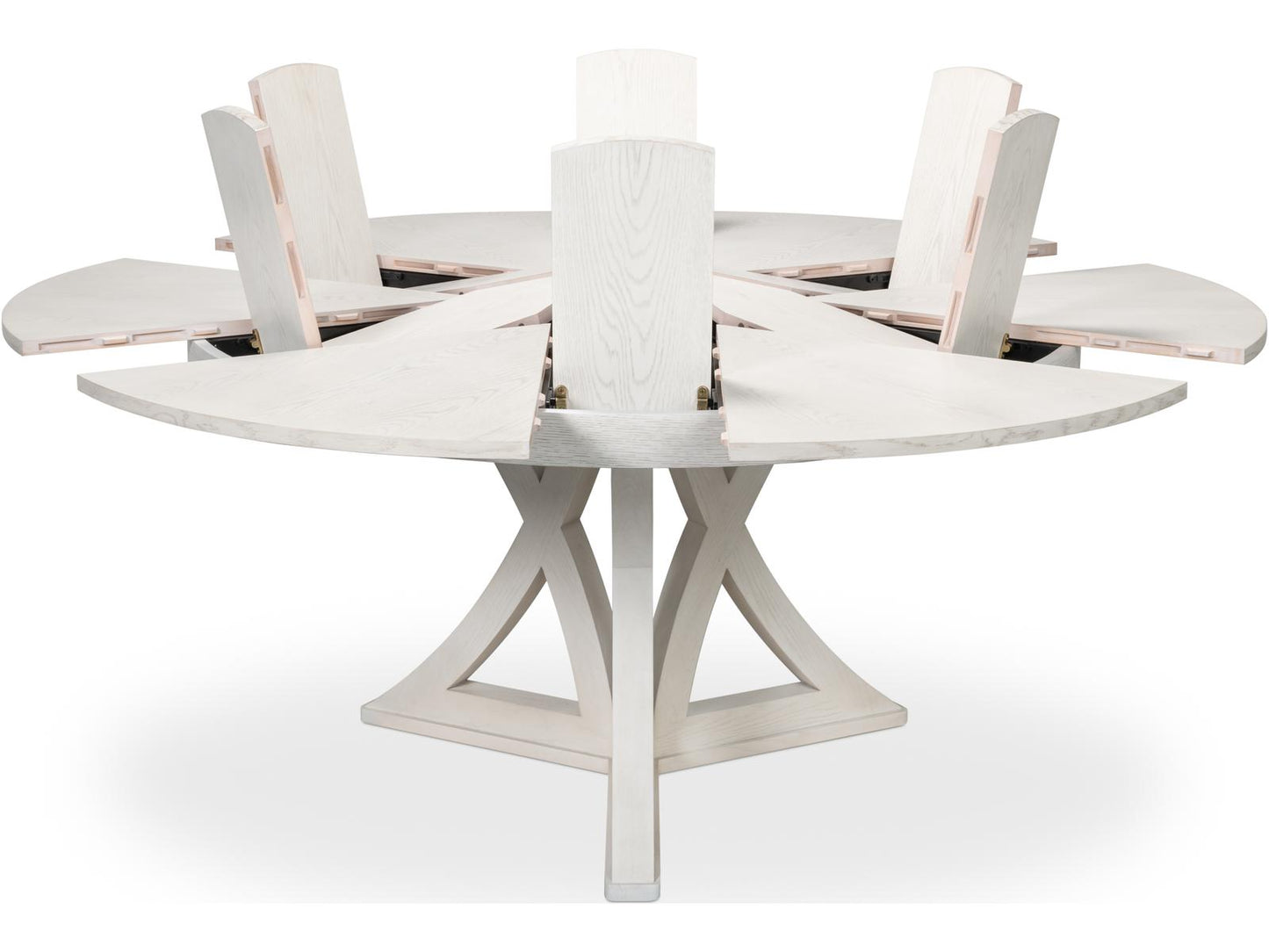 Casual Jupe Extendable Dining Table in Working White Oak