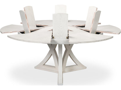 Casual Jupe Extendable Dining Table in Working White Oak