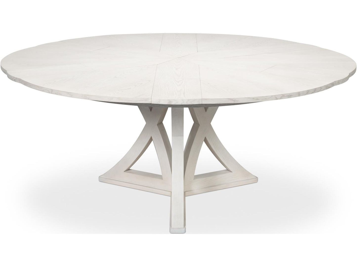 Casual Jupe Extendable Dining Table in Working White Oak