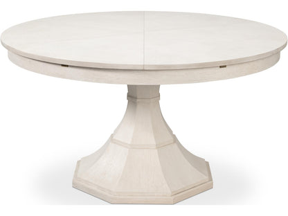 Giselle Jupe Extendable Dining Table in Working White Finish