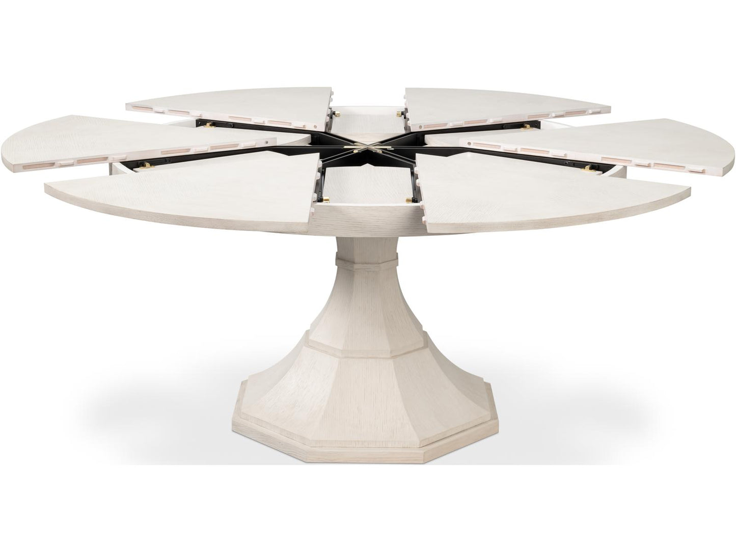 Giselle Jupe Extendable Dining Table in Working White Finish
