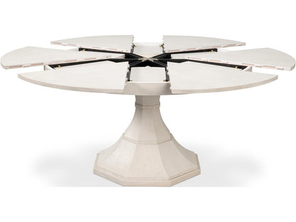 Giselle Jupe Extendable Dining Table in Working White Finish