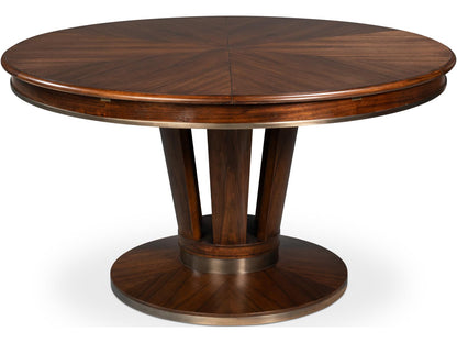 Soho Jupe Round Dining Table in Palladio Paldao Veneer