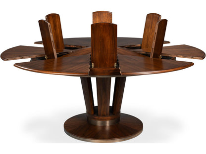 Soho Jupe Round Dining Table in Palladio Paldao Veneer