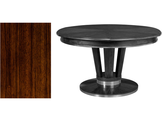 Soho Jupe Large Dining Table in Paldao Wood and Palladio Finish