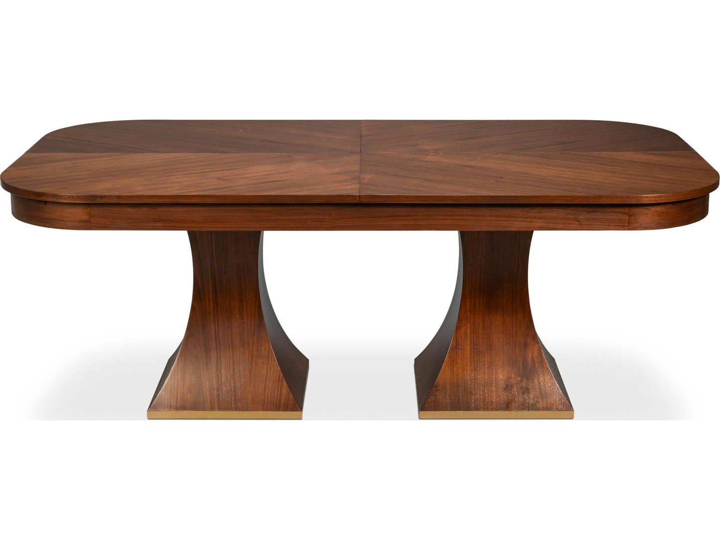 Gramercy Park Jupe Rectangular Wood Dining Table in Black Walnut