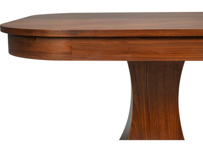 Gramercy Park Jupe Rectangular Wood Dining Table in Black Walnut