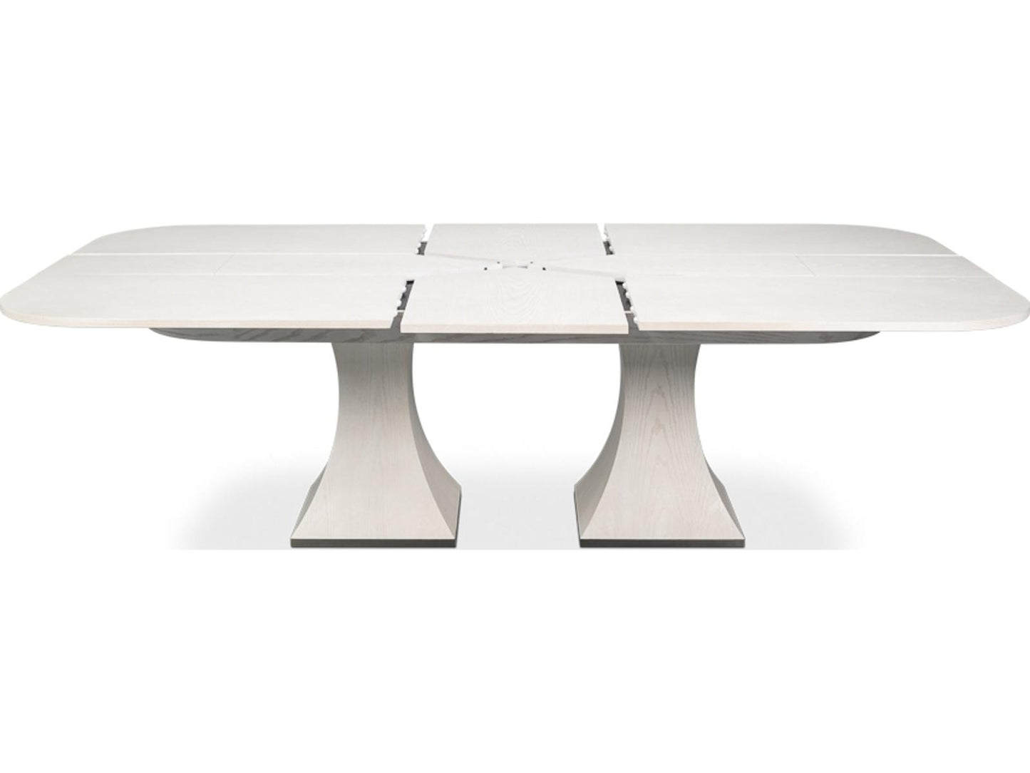 Gramercy Park Rectangular Extendable Dining Table in Working White Ash