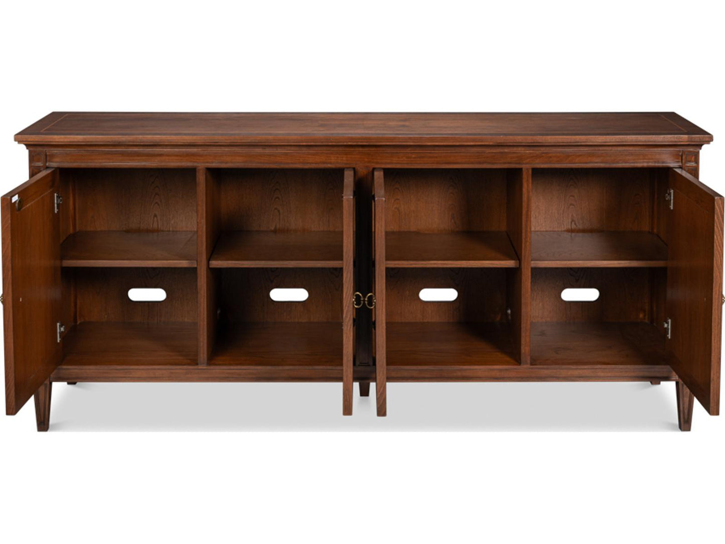 Beaufort 80-Inch Sideboard in Maple and Walnut