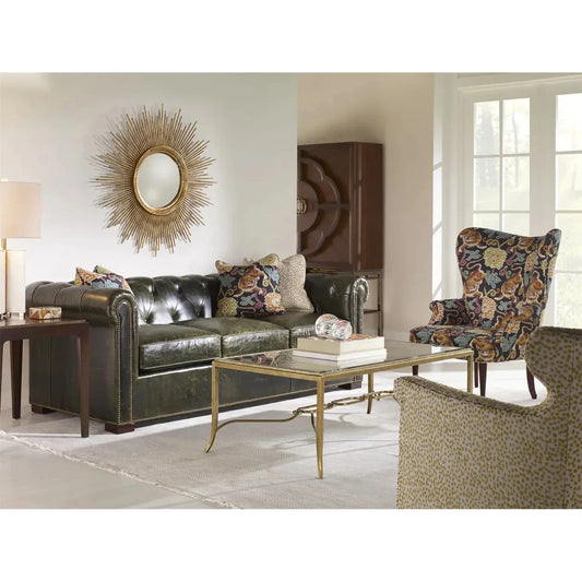 Century Furniture Grand Tour Inlay Antique Mirror Cocktail Table