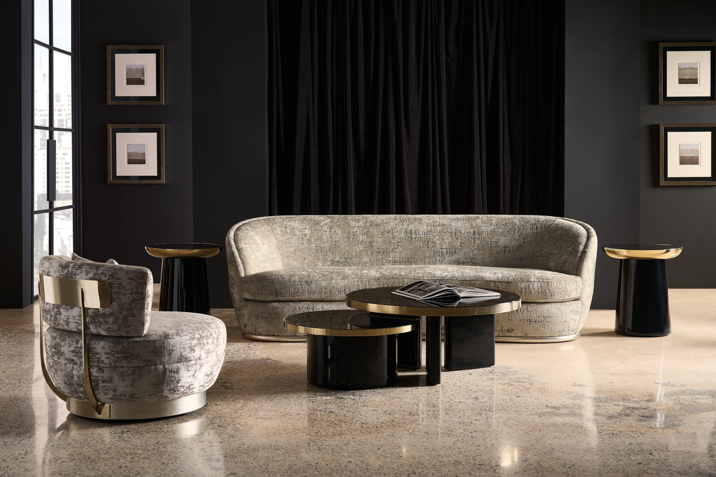 Caracole Signature Debut Nebula Sofa (UPH-025V-116-B) INV