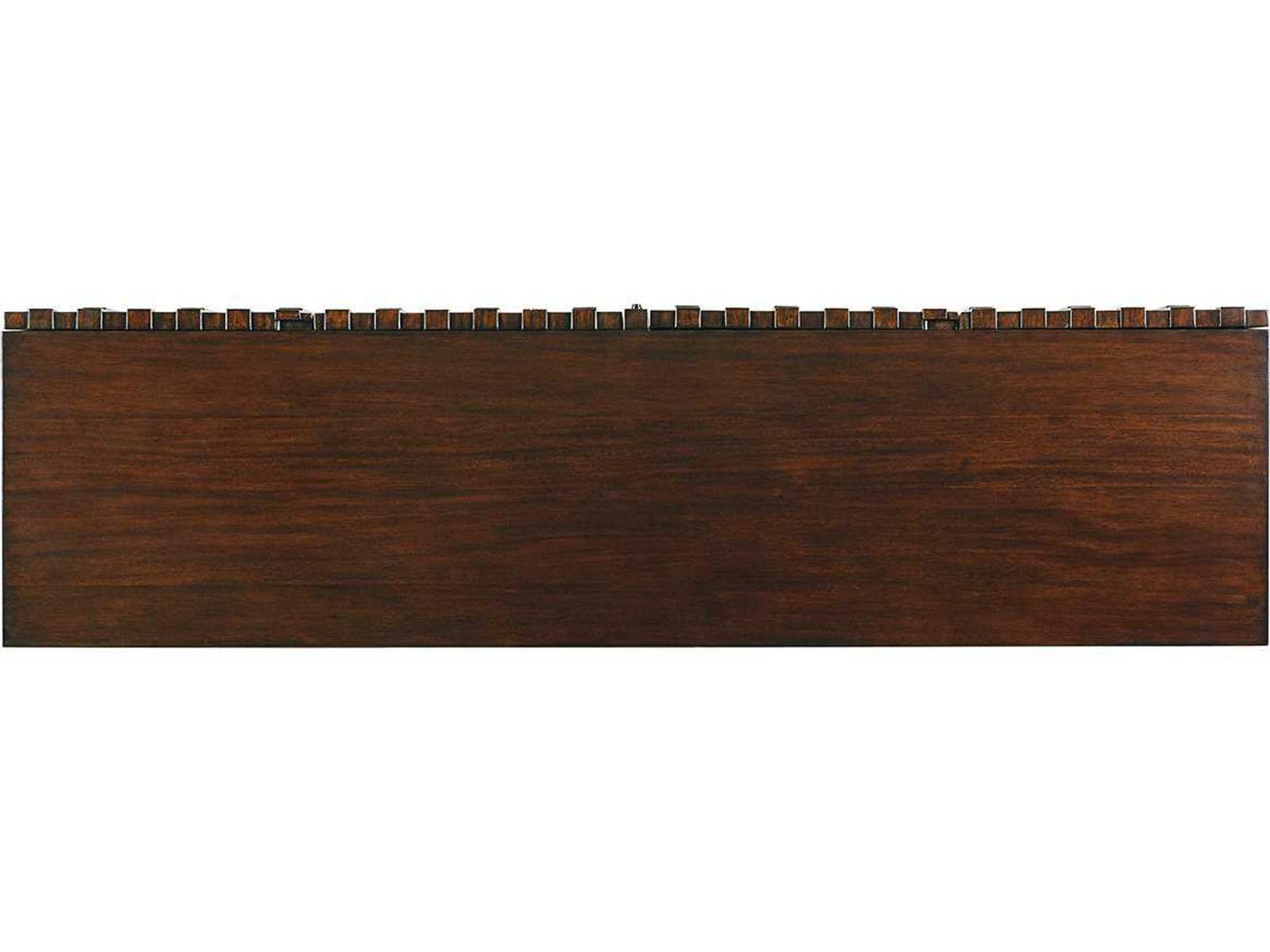Quantum 75-Inch Media Console in Mahogany with Bronze Mirror Accents