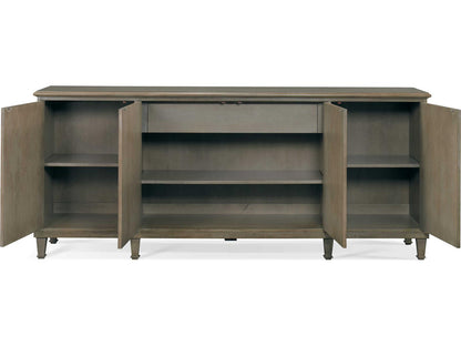 Naples Four-Door Cabinet with Faux Shagreen Panels