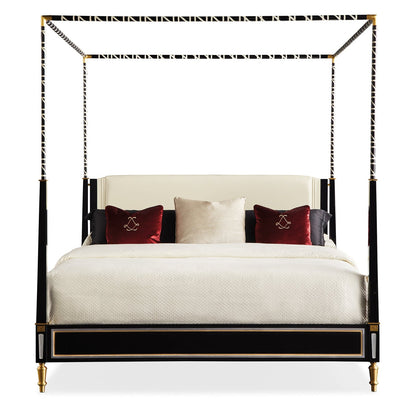 Caracole Promethean Couturier Canopy King Bed Clearance