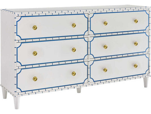 Greenwich 6-Drawers White Double Dresser