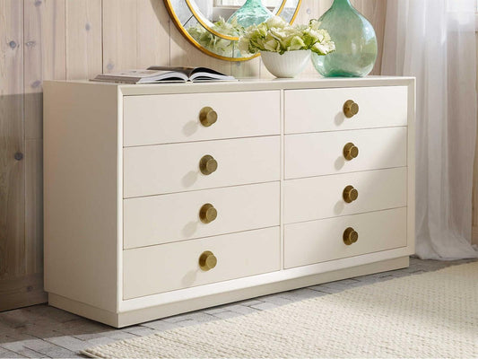 Mod Double Dresser Mahogany Wood