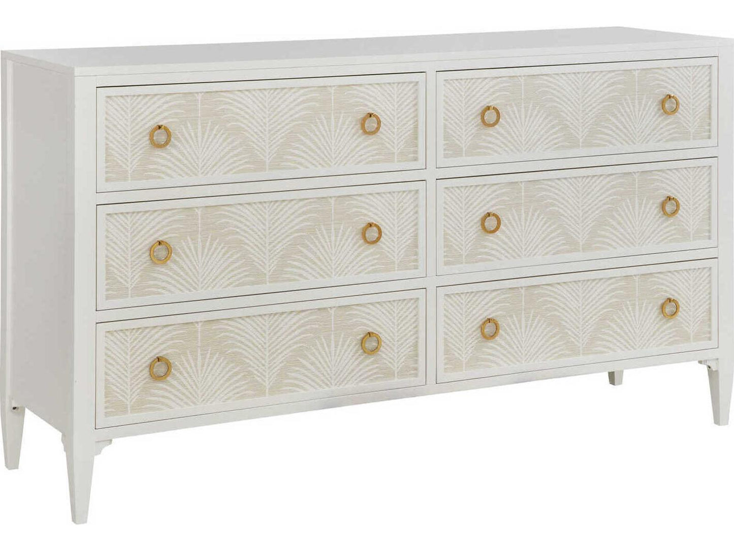 Costa 72-Inch White Painted Wood Dresser
