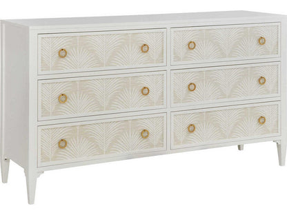 Costa 72-Inch White Painted Wood Dresser