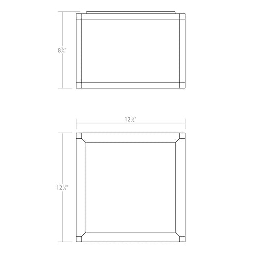 Sonneman Sonneman Cubix 12 Inch 1 Light Led Flush Mount Cp516203