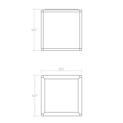Sonneman Sonneman Cubix 12 Inch 1 Light Led Flush Mount Cp516205
