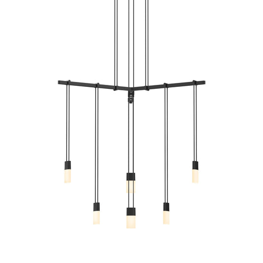 Sonneman Robert Sonneman Suspenders 24 Inch 6 Light Led Chandelier Cp441100