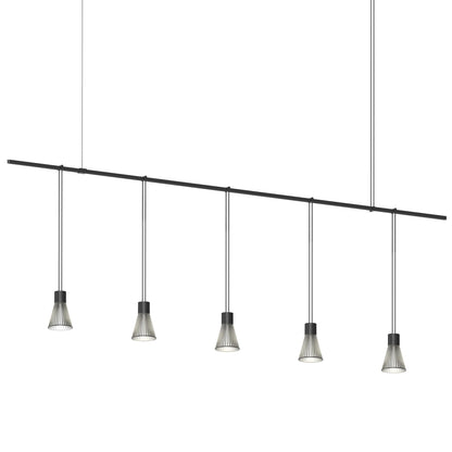 Sonneman Robert Sonneman Suspenders 73 Inch 5 Light Led Linear Suspension Light Cp441104